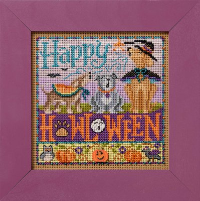 Happy Howl-Oween Beaded Cross Stitch Kit - Mill Hill