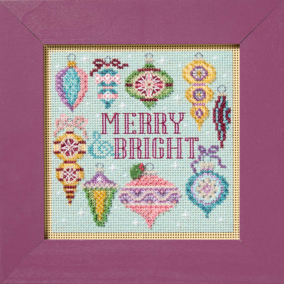 Merry & Bright Beaded Cross Stitch Kit - Mill Hill