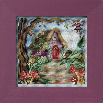 Fairy House - Buttons and Beads Spring Series 2025- Beaded Cross Stitch Kit - Mill Hill