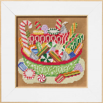 Christmas Candy Beaded Cross Stitch Kit - Mill Hill