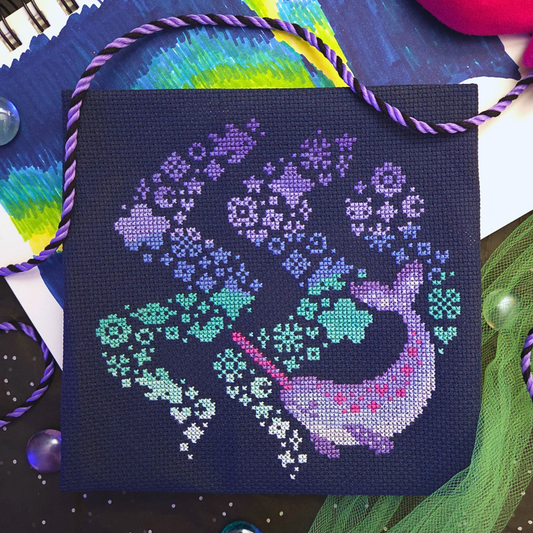 Candypop Narwahl - BAD Stitch - 2026 Needlework Marketplace PREORDER