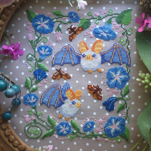 Ghost Bat Sampler - BAD Stitch - 2026 Needlework Marketplace PREORDER