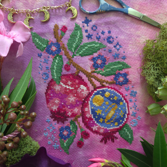 Starry Pomegranate - BAD Stitch - 2026 Needlework Marketplace PREORDER