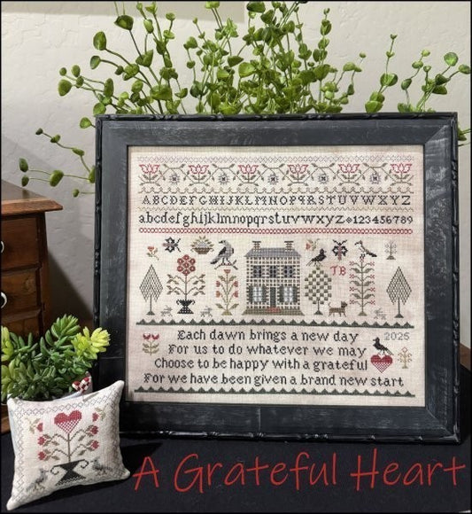 A Grateful Heart - Scarlett House - 2026 Needlework Marketplace PREORDER