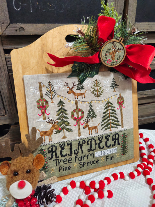 Reindeer Tree Farm - Quaint Rose Needle Arts