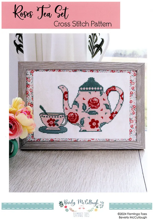 Roses Tea Set - Beverly McCullough Flamingo Toes