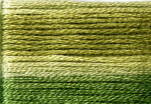 8016 Cosmo Seasons Variegated Cotton Embroidery Dark Greens