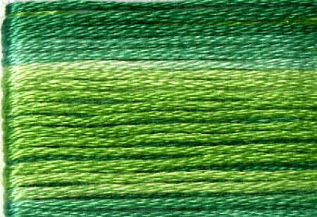8022 Cosmo Seasons Variegated Cotton Embroidery Greens