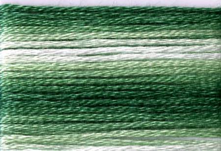 8023 Cosmo Seasons Variegated Cotton Embroidery Greens