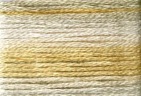 8030 Cosmo Seasons Variegated Cotton Embroidery Pale Yellows