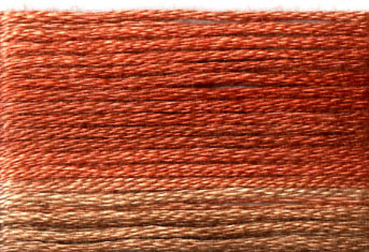 8043 Cosmo Seasons Variegated Cotton Embroidery Floss Browns/Rusts
