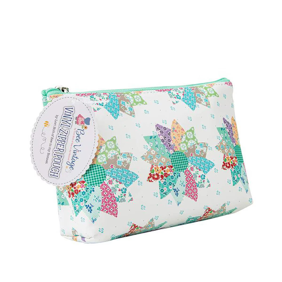Bee Vintage Vinyl Project Bag by Lori Holt