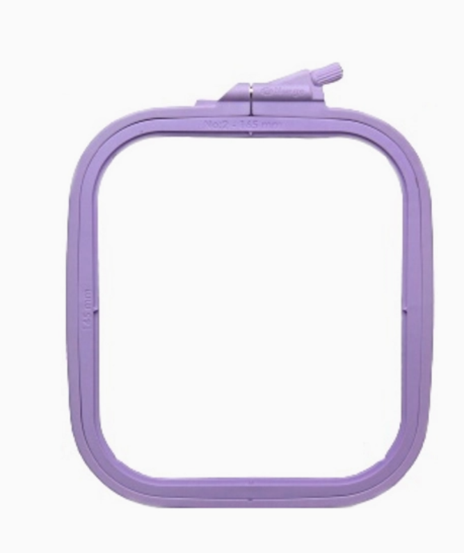 Nurge Square Plastic Hoop 5" x 6" - Pastel Lilac