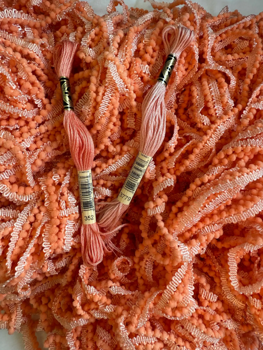 Pom Pom Trim - Creamsicle - Lady Dot Creates