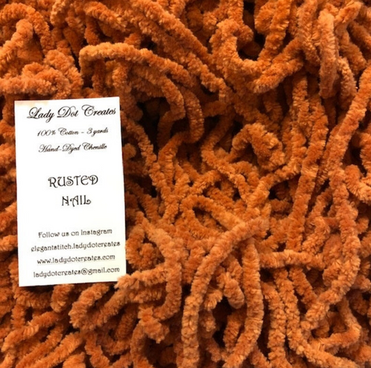 Chenille Trim - Rusted Nail - Lady Dot Create