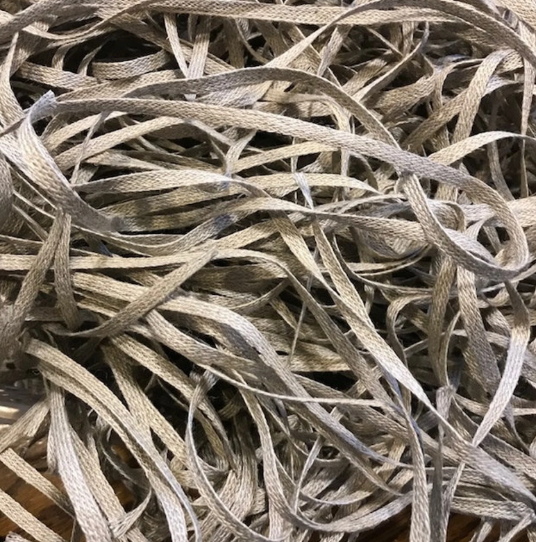 1/4" Wide Twill Tape - Natural - Hand-dyed Cotton - Lady Dot Creates