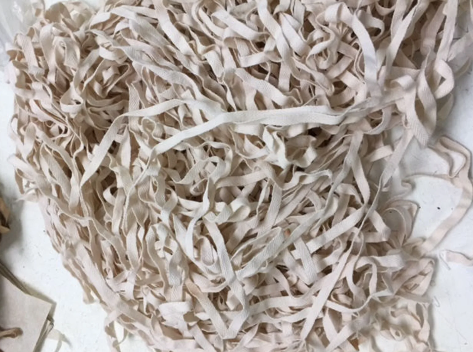 1/4" Wide Twill Tape - Vanilla - Hand-dyed Cotton - Lady Dot Create