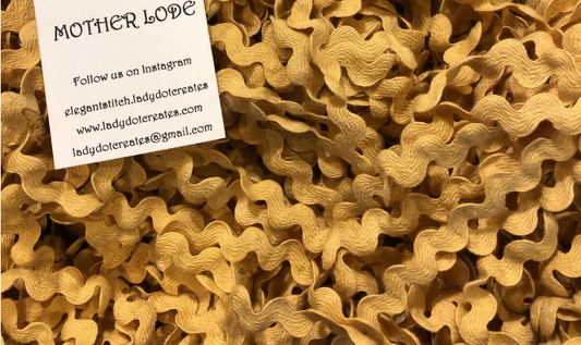 1/2" Rick Rack - Mother Lode - Hand-dyed Cotton - Lady Dot Creates