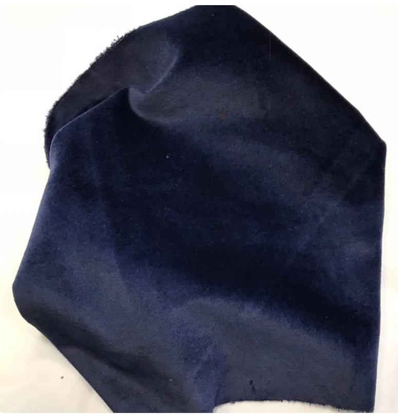 10"x18" Velveteen - Navy Bean - Hand-dyed 100% Cotton - Lady Dot Creates