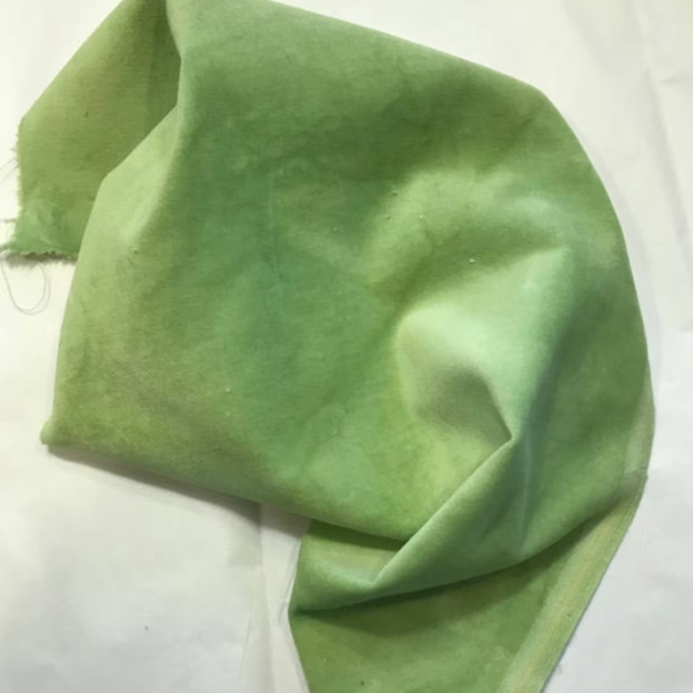 10"x18" Velveteen - Bells of Ireland - Hand-dyed 100% Cotton - Lady Dot Creates