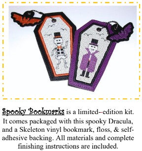 Spooky Pals Bookmark Kit - Praiseworthy Stitches - 2026 Nashville Needlework Market PREORDER