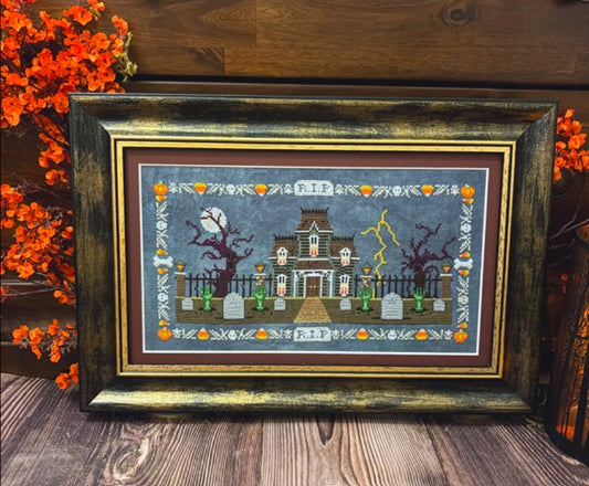 House in the Haunted Cemetery - Flossabilities - 2026 Needlework Marketplace PREORDER