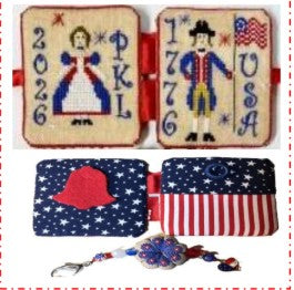 A 1776 Needlecase Kit - Praiseworthy Stitches - 2026 Needlework Marketplace PREORDER