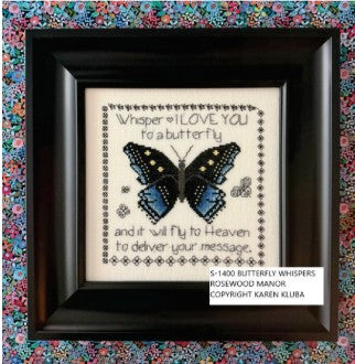 Butterfly Whispers - Rosewood Manor - 2026 Needlework Marketplace PREORDER