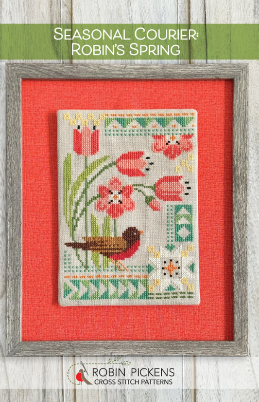 Seasonal Courier: Robin's Spring - Robin Pickens Cross Stitch Patterns