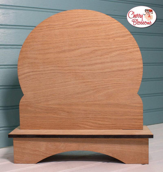 Snow Globe Wooden Backer - Cherry Blossoms