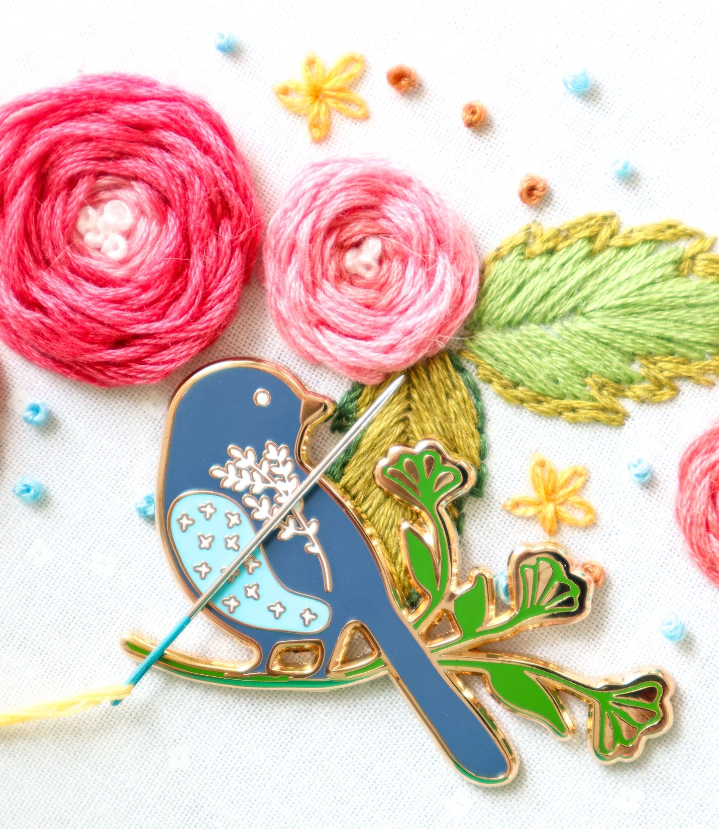 Songsparrow Bird Needle Minder - Flamingo Toes