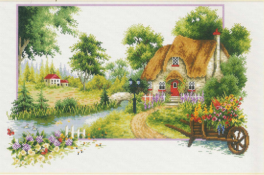 No Count Cross Stitch - Summer Cottage