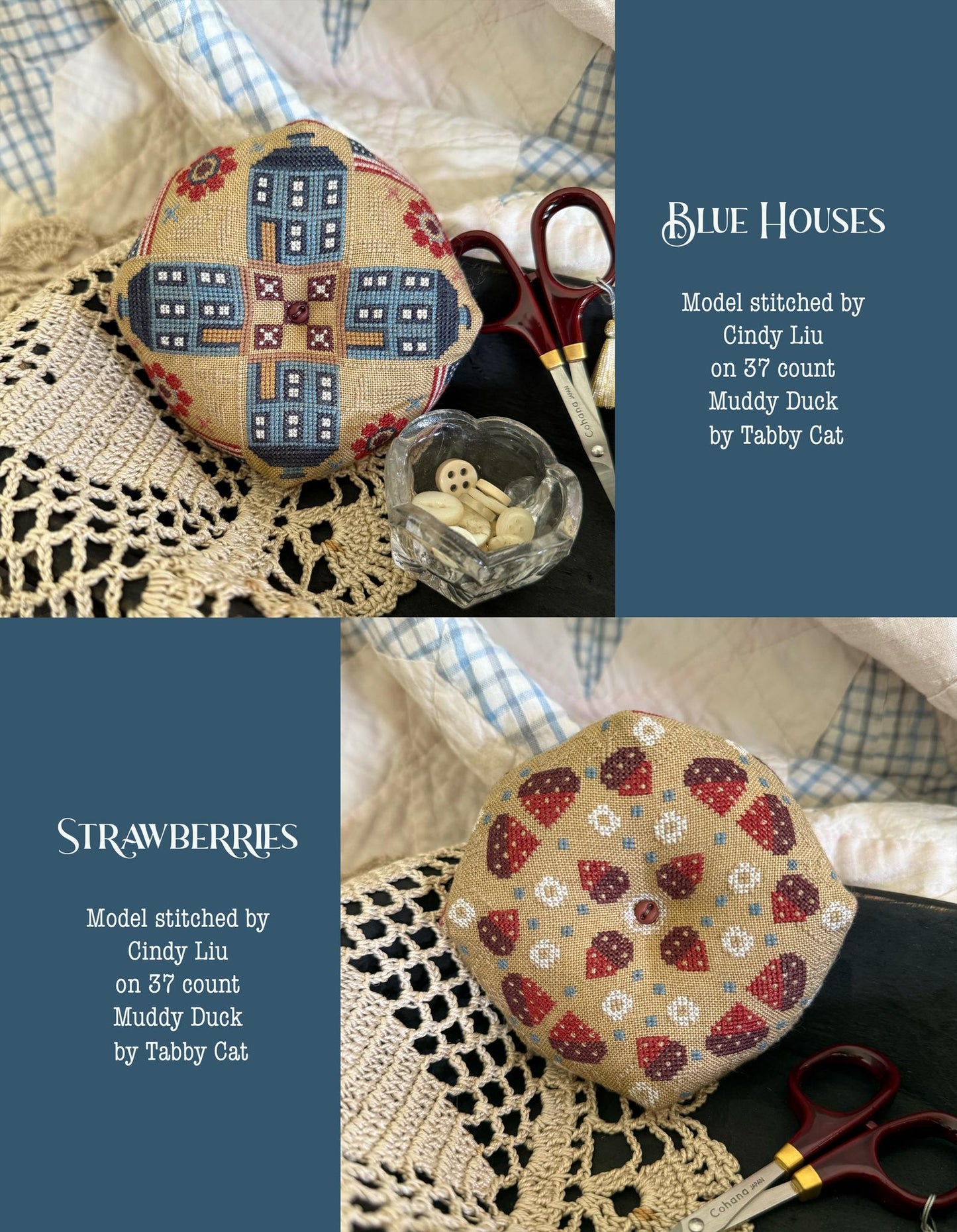 Land That I Love Biscornu - Teresa Kogut