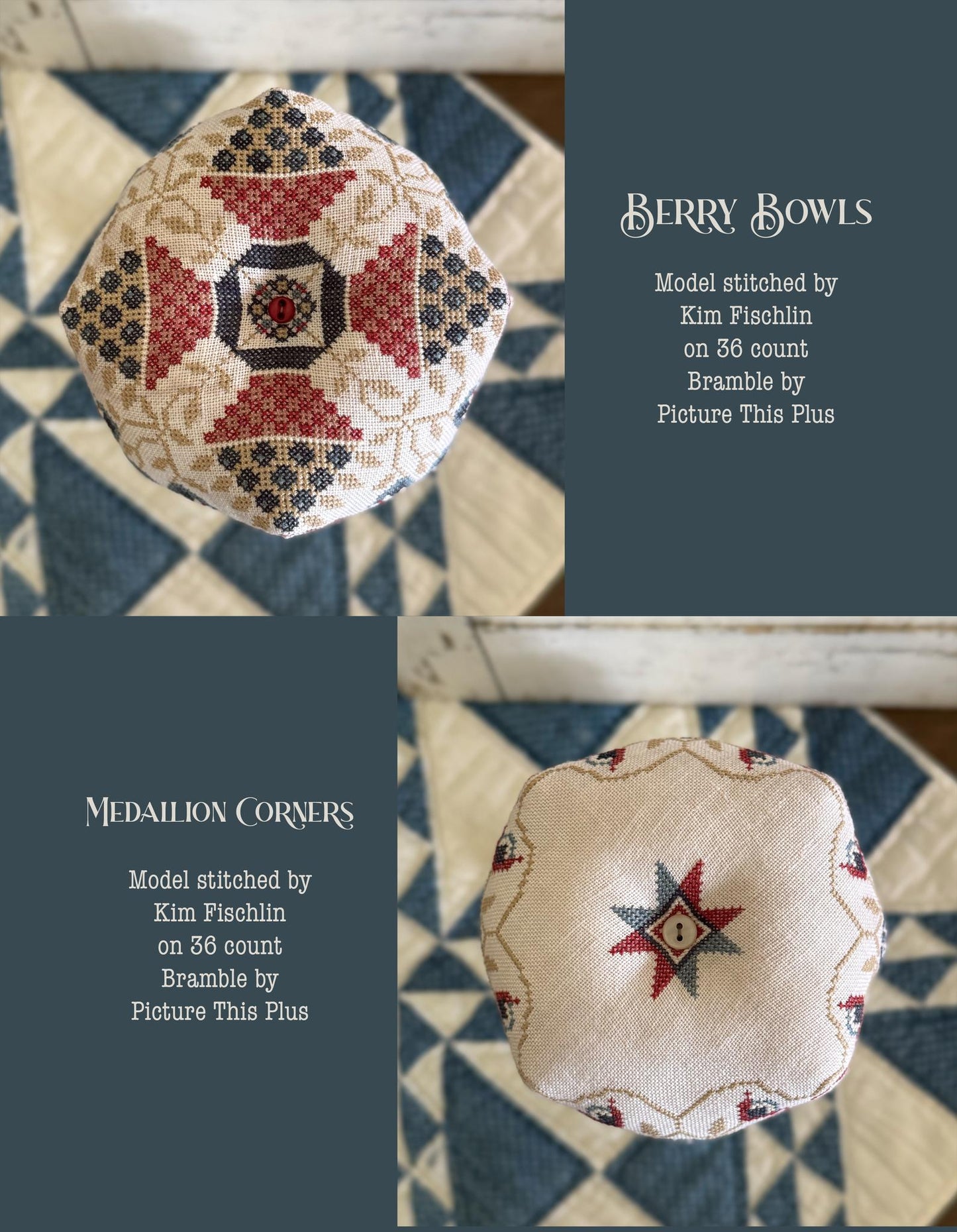 Land That I Love Biscornu - Teresa Kogut