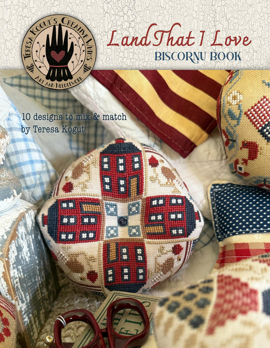 Land That I Love Biscornu - Teresa Kogut