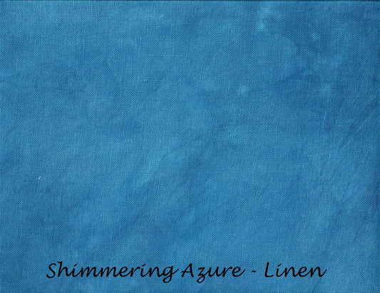 32 Count Belfast Linen - Shimmering Azure - Under the Sea Fabrics