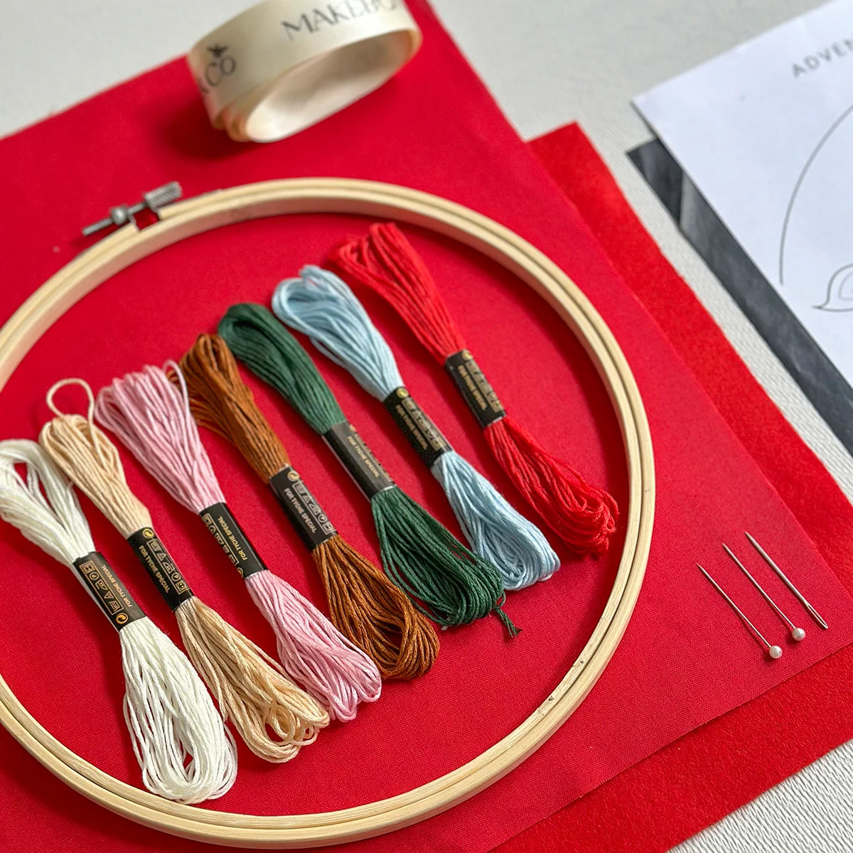 MakeBox & Co. The 24 Days of Advent Embroidery Kit