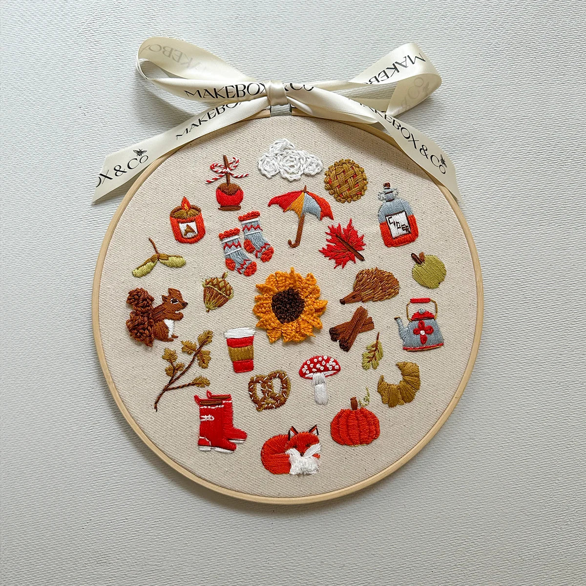 MakeBox & Co. Autumn Stitches Embroidery Kit