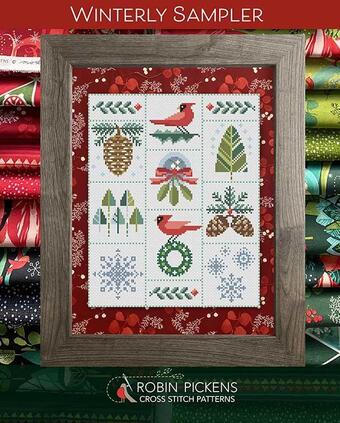 Winterly Sampler - Robin Pickens Cross Stitch Patterns