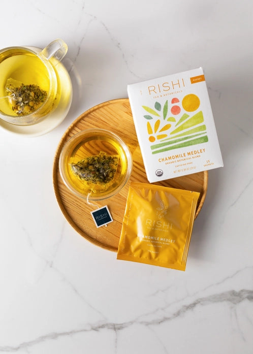 Chamomile Medley Organic Herbal Tea Sachets - Rishi Tea & Botanicals