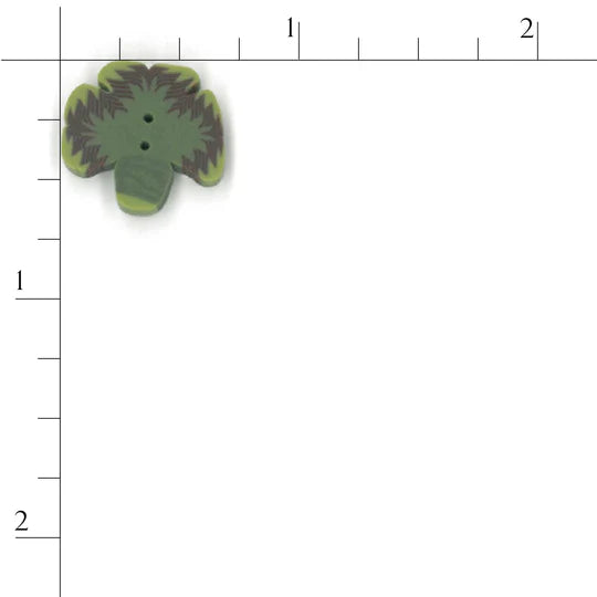 Small Three Leaf Clover Button - Just Another Button Company