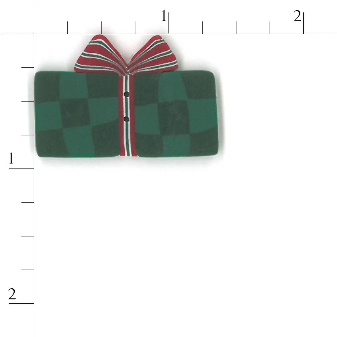 Large Green Gift Button - Just Another Button Company