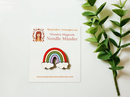 Rainbow Wooden Needle Minder