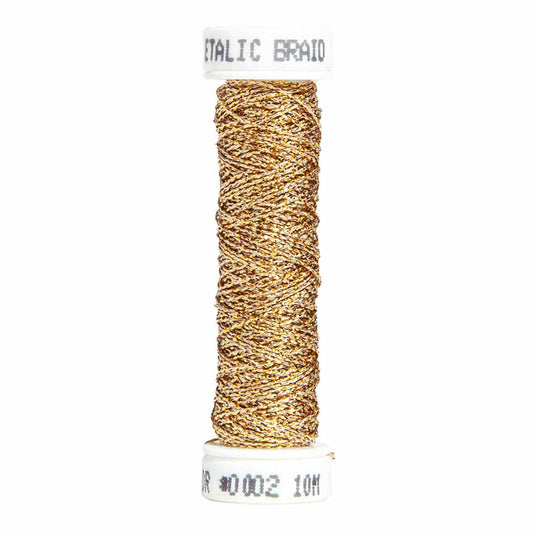 #0002 - Au Ver A Soie Metallic Braid Size 4