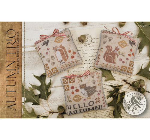 Autumn Trio - With Thy Needle and Thread by Brenda Gervais