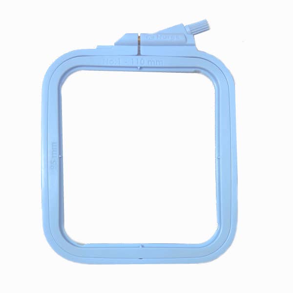 Nurge Square Plastic Hoops 4.3" 3.75: - Pastel Blue