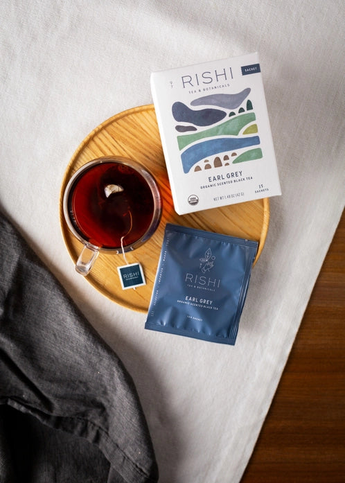 Earl Grey Organic Herbal Tea Sachets - Rishi Tea & Botanicals