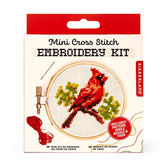 Cardinal Mini Cross Stitch Kit