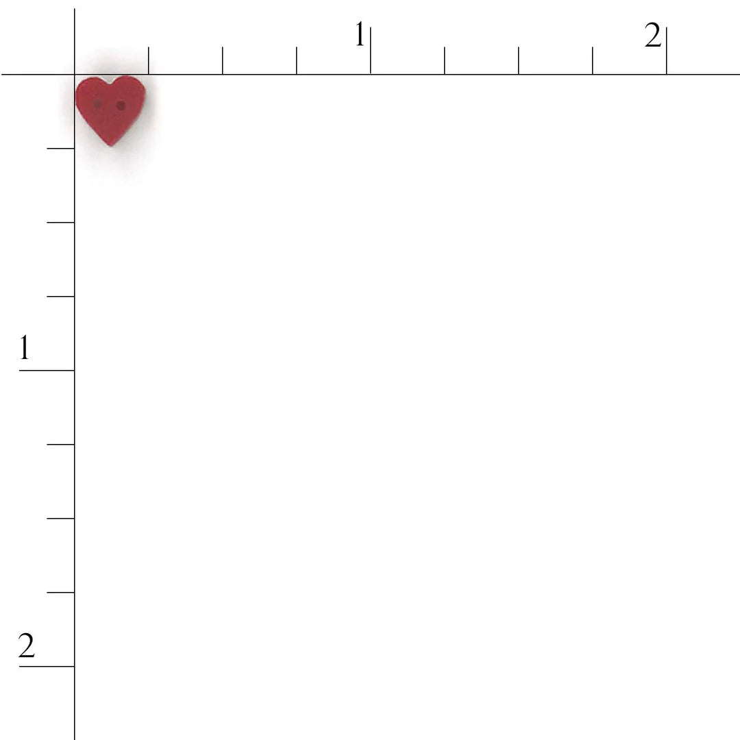 Tiny Red Heart - Just Another Button Company
