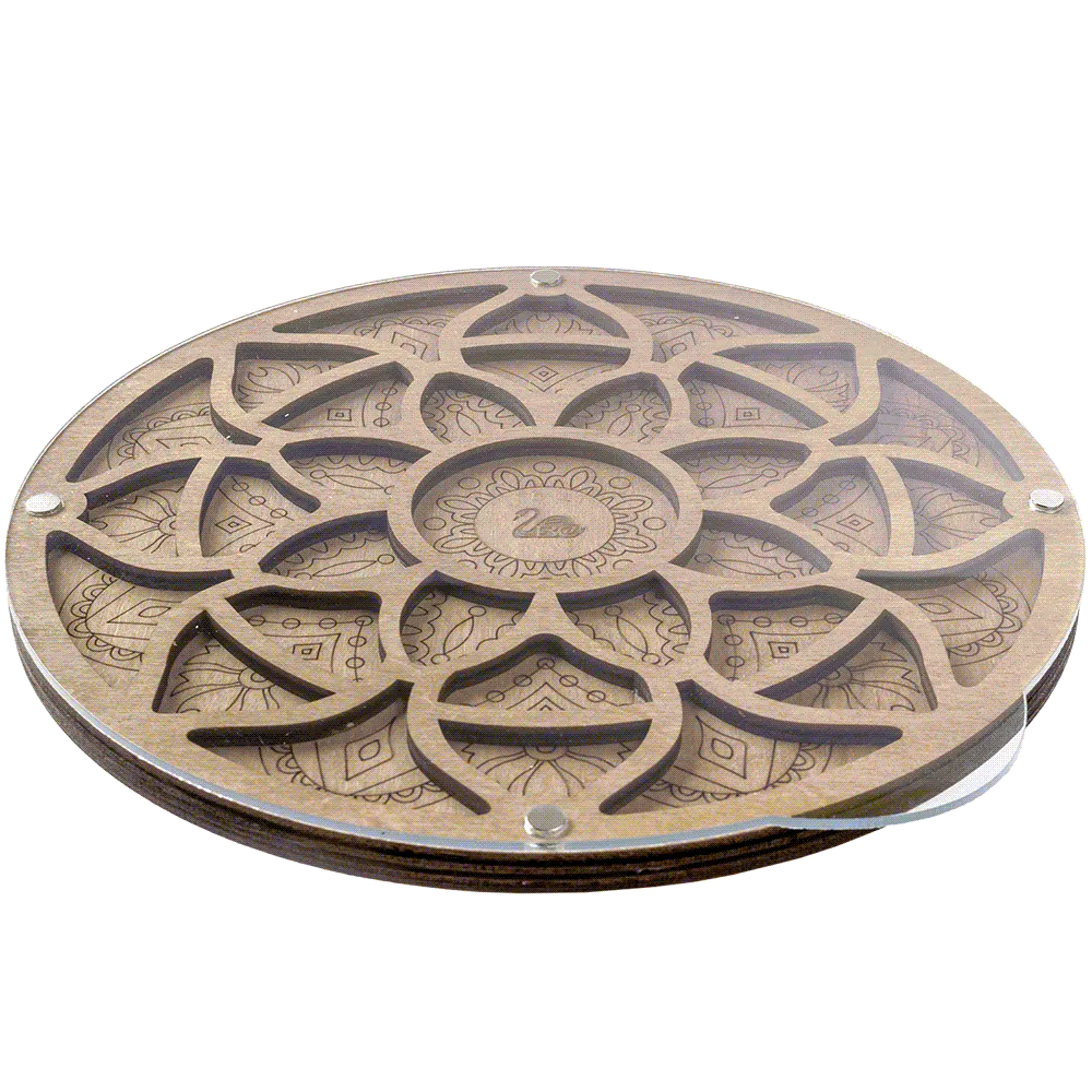 Large Flower Bead Organizer With Transparent Cover